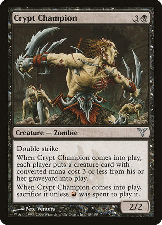 Crypt Champion [Dissension] | Black Swamp Games