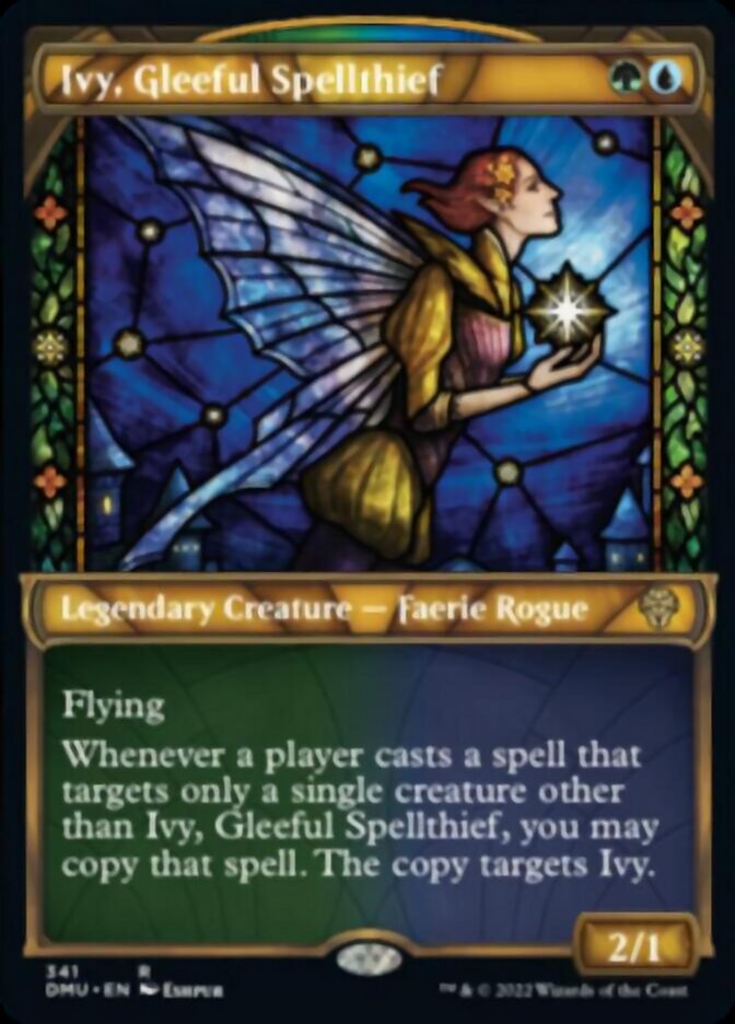 Ivy, Gleeful Spellthief (Showcase Textured) [Dominaria United] | Black Swamp Games