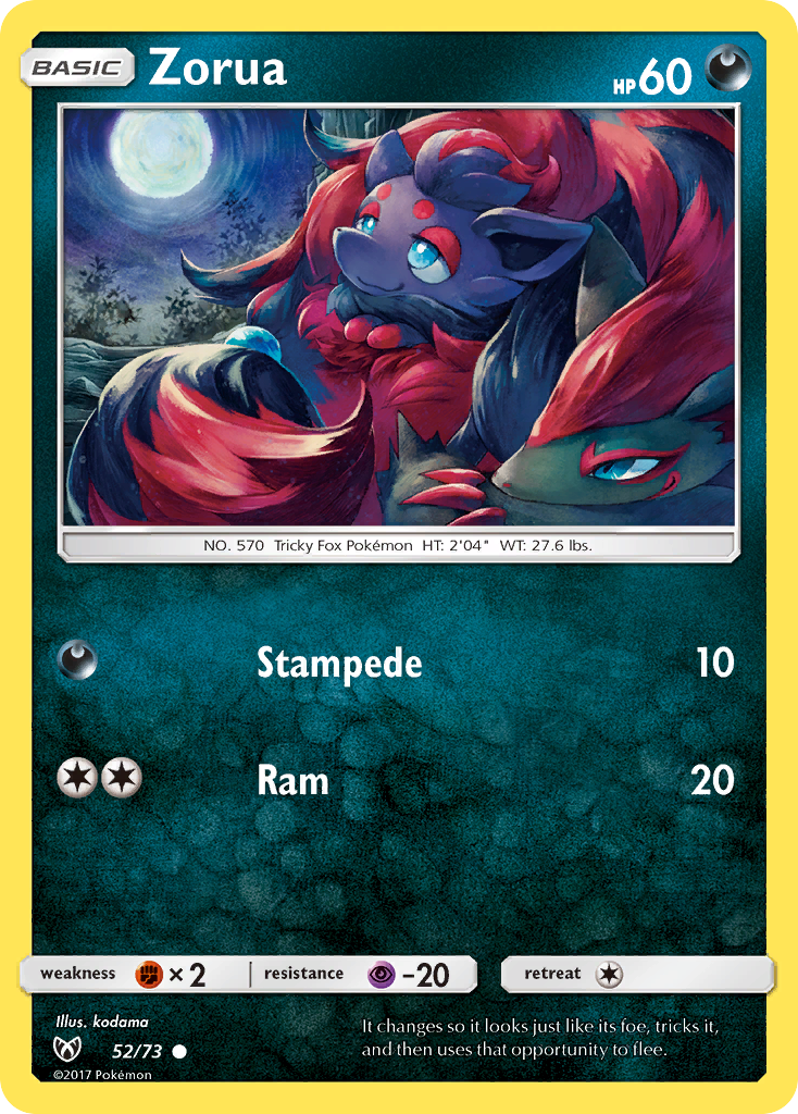 Zorua (52/73) [Sun & Moon: Shining Legends] | Black Swamp Games