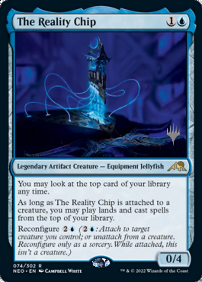 The Reality Chip (Promo Pack) [Kamigawa: Neon Dynasty Promos] | Black Swamp Games