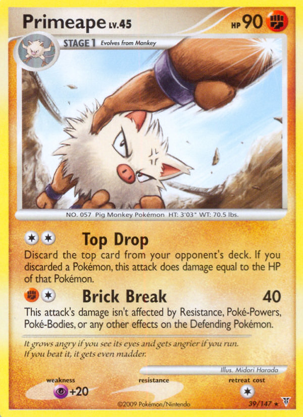 Primeape (39/147) [Platinum: Supreme Victors] | Black Swamp Games