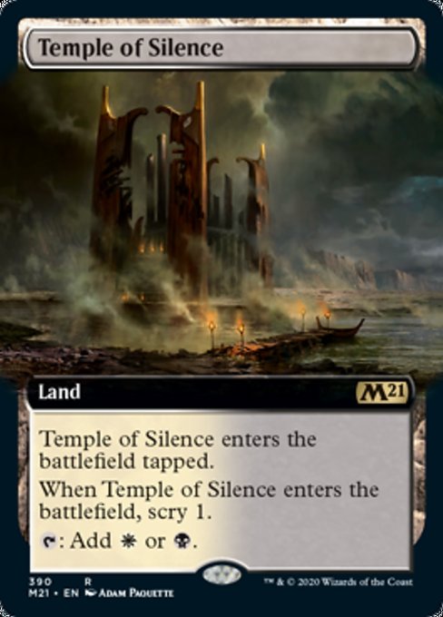 Temple of Silence (Extended Art) [Core Set 2021] | Black Swamp Games