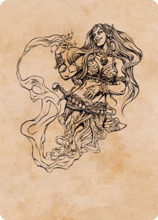 Djinni Windseer (Showcase) Art Card [Dungeons & Dragons: Adventures in the Forgotten Realms Art Series] | Black Swamp Games