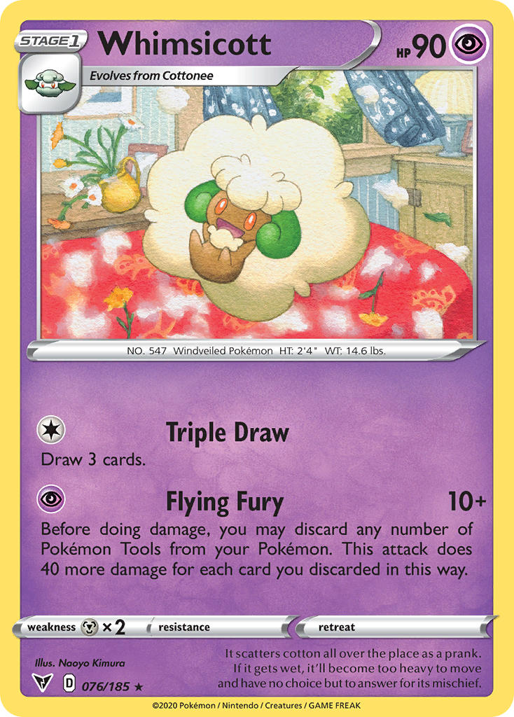 Whimsicott (076/185) [Sword & Shield: Vivid Voltage] | Black Swamp Games