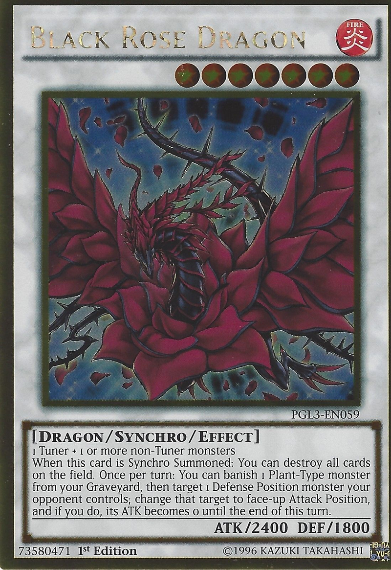 Black Rose Dragon [PGL3-EN059] Gold Rare | Black Swamp Games