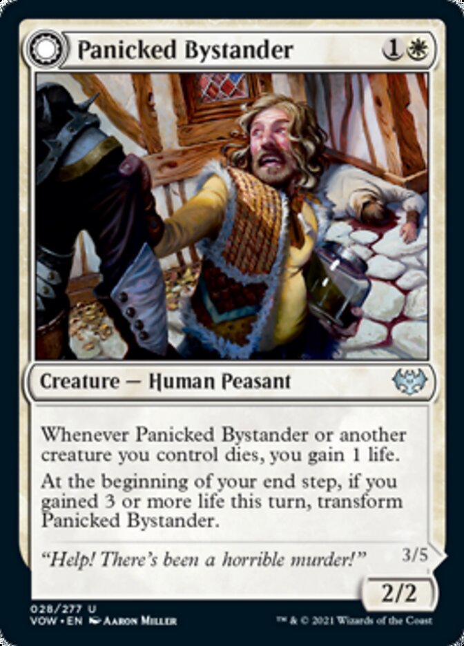 Panicked Bystander // Cackling Culprit [Innistrad: Crimson Vow] | Black Swamp Games