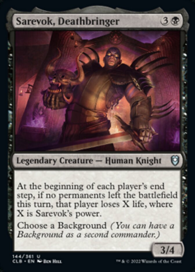 Sarevok, Deathbringer [Commander Legends: Battle for Baldur's Gate] | Black Swamp Games