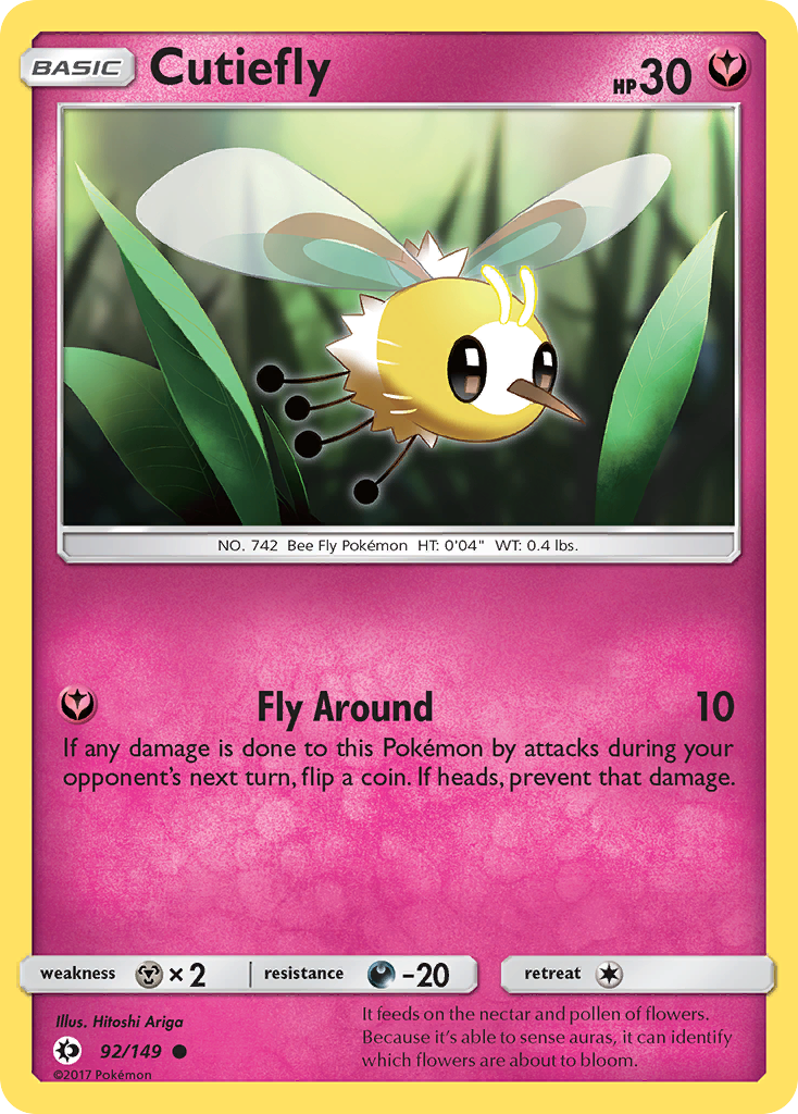 Cutiefly (92/149) [Sun & Moon: Base Set] | Black Swamp Games