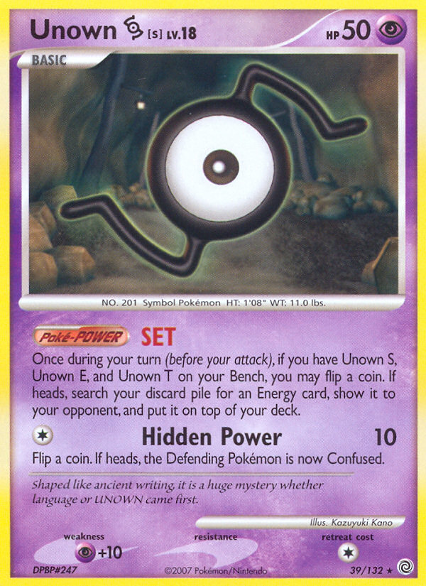 Unown S (39/132) [Diamond & Pearl: Secret Wonders] | Black Swamp Games