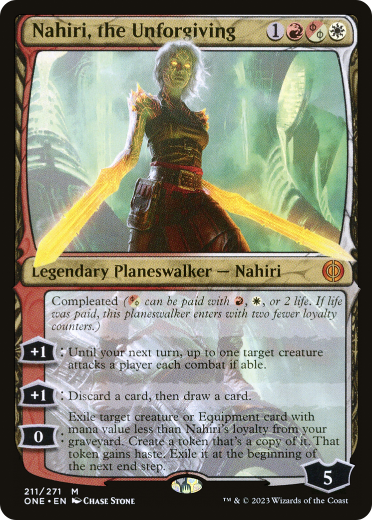 Nahiri, the Unforgiving [Phyrexia: All Will Be One] | Black Swamp Games