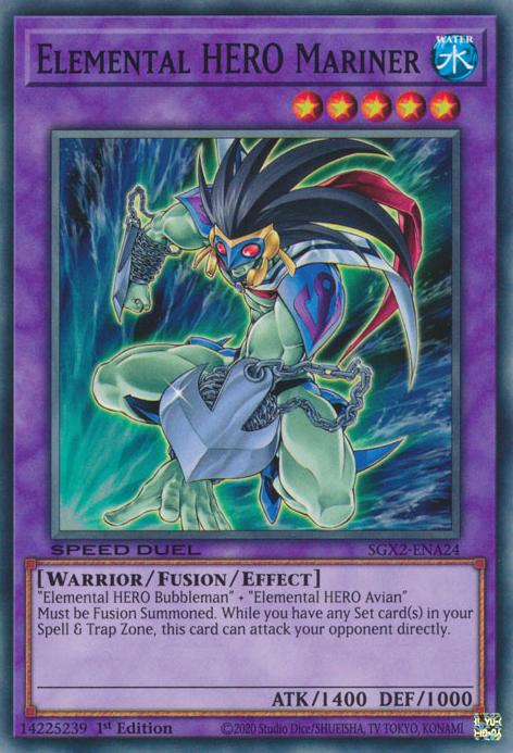 Elemental HERO Mariner [SGX2-ENA24] Common | Black Swamp Games
