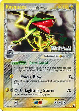 Rayquaza (13/113) (Delta Species) (Stamped) [EX: Delta Species] | Black Swamp Games