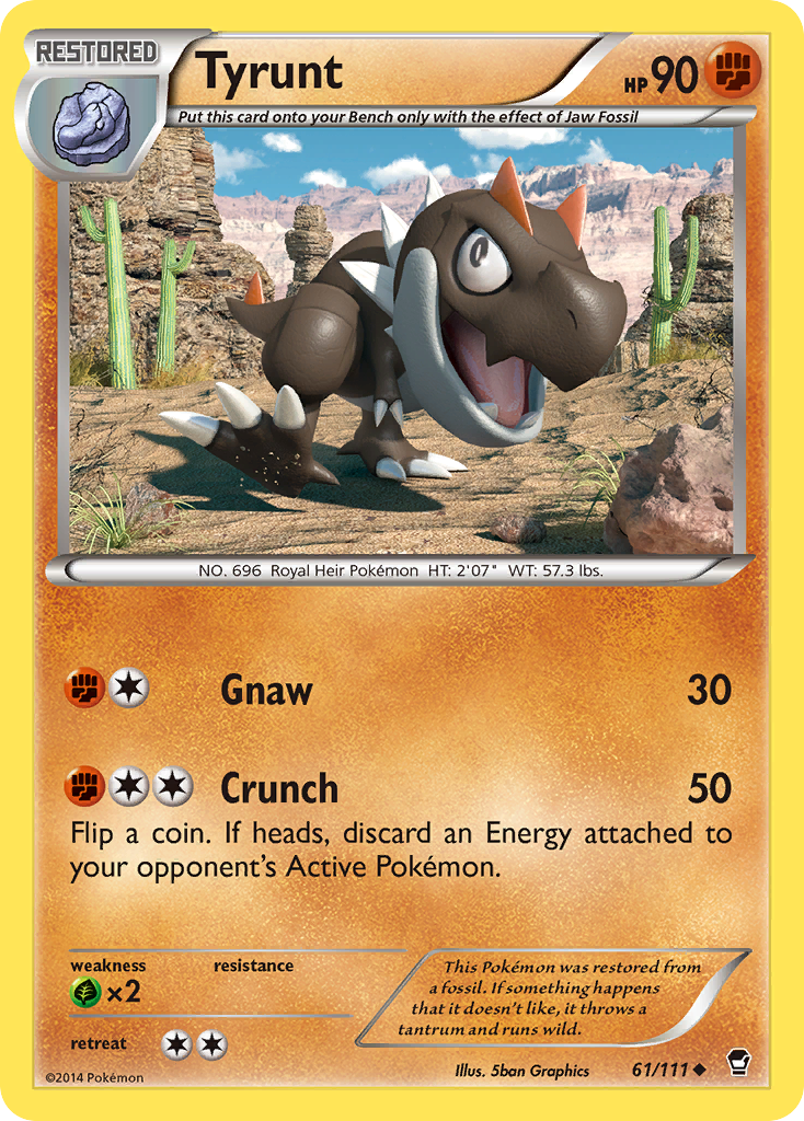 Tyrunt (61/111) [XY: Furious Fists] | Black Swamp Games