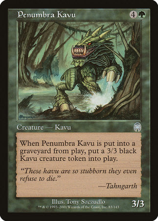 Penumbra Kavu [Apocalypse] | Black Swamp Games