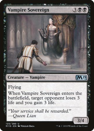 Vampire Sovereign [Core Set 2019] | Black Swamp Games