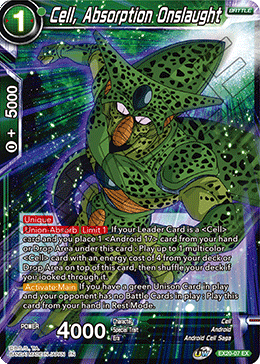 Cell, Absorption Onslaught (EX20-07) [Ultimate Deck 2022] | Black Swamp Games