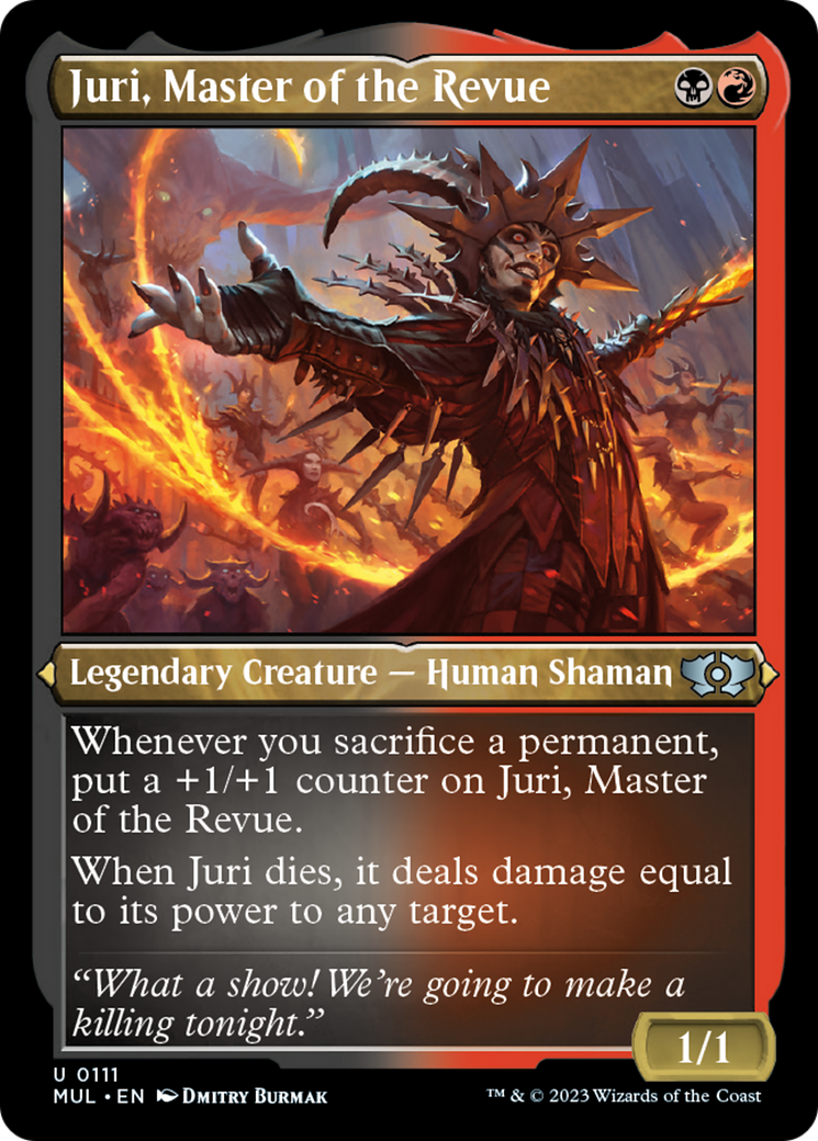 Juri, Master of the Revue (Foil Etched) [Multiverse Legends] | Black Swamp Games