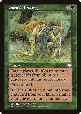 Gaea's Blessing [Weatherlight] | Black Swamp Games