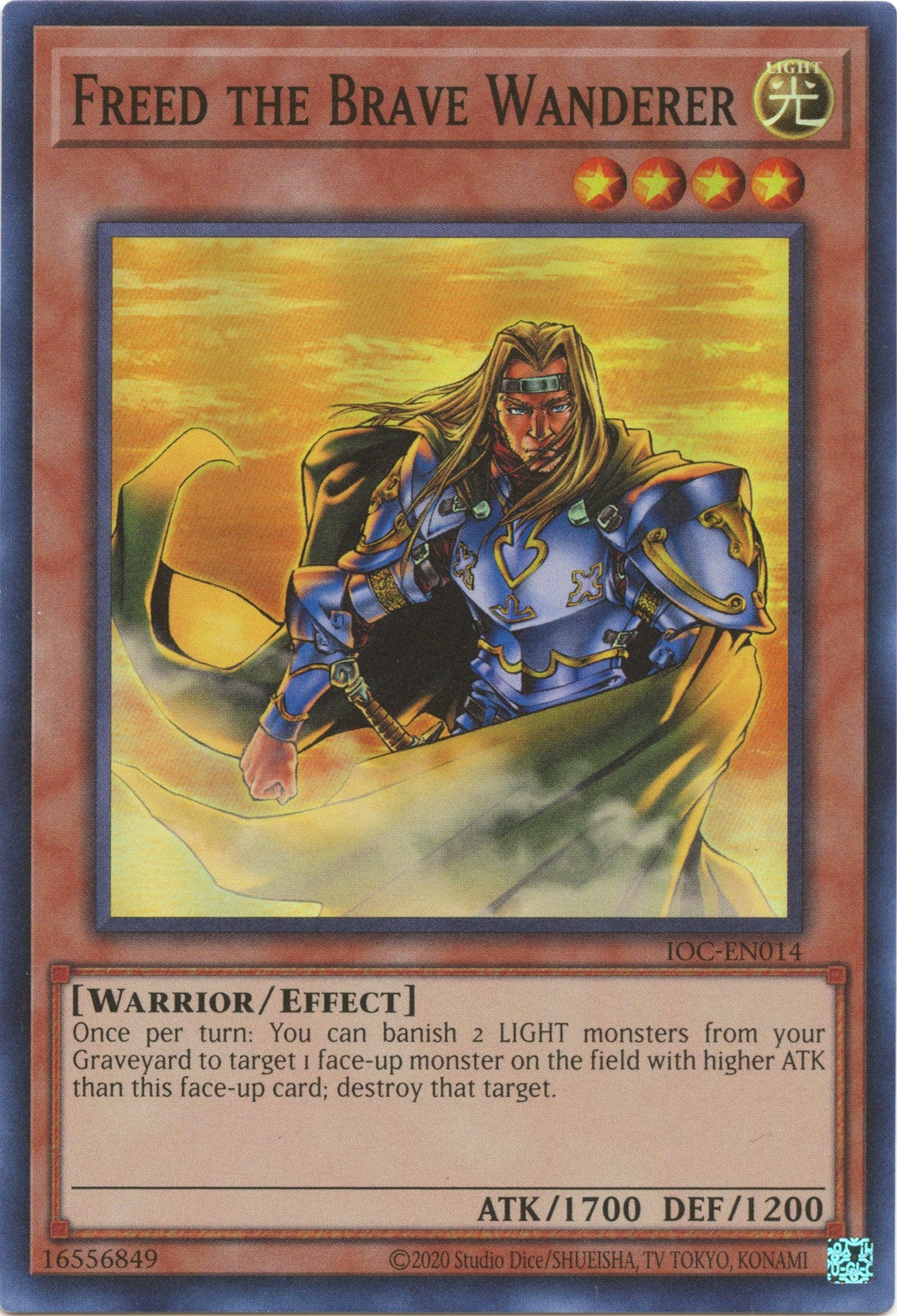 Freed the Brave Wanderer (25th Anniversary) [IOC-EN014] Super Rare | Black Swamp Games
