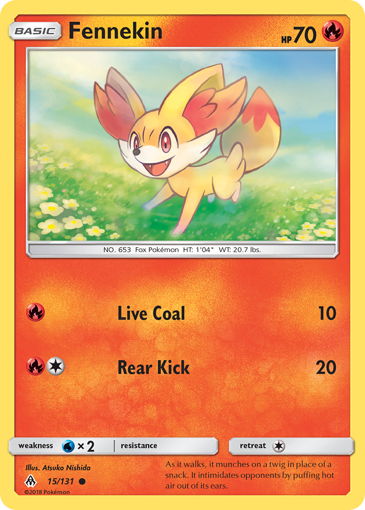 Fennekin (15/131) [Sun & Moon: Forbidden Light] | Black Swamp Games