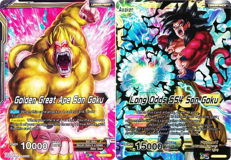 Golden Great Ape Son Goku // Long Odds SS4 Son Goku (Starter Deck - The Crimson Saiyan) (SD5-01) [Colossal Warfare] | Black Swamp Games
