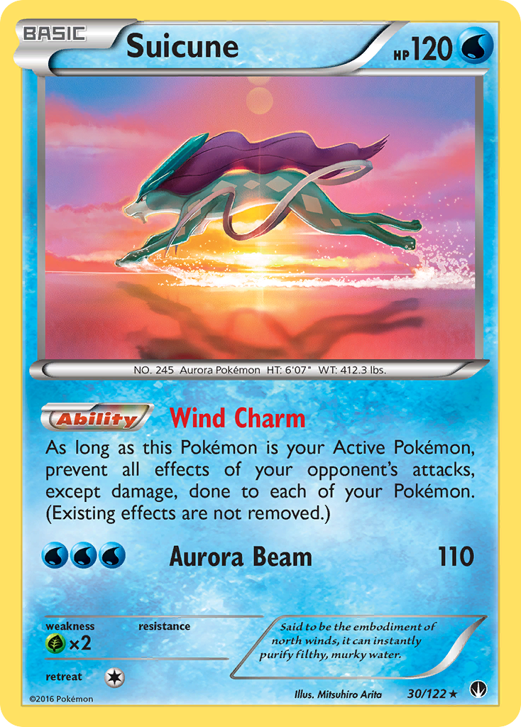 Suicune (30/122) [XY: BREAKpoint] | Black Swamp Games