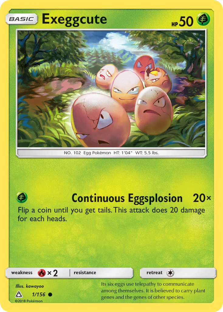 Exeggcute (1/156) [Sun & Moon: Ultra Prism] | Black Swamp Games