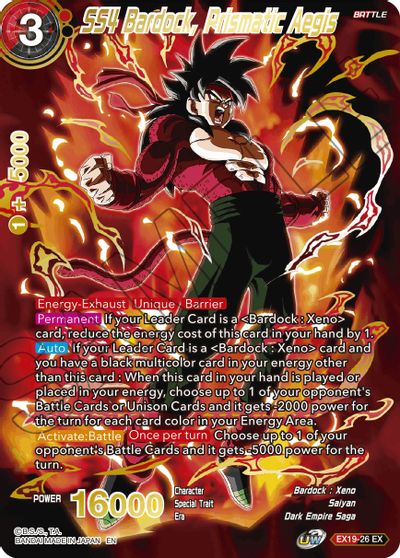 SS4 Bardock, Prismatic Aegis [EX19-26] | Black Swamp Games