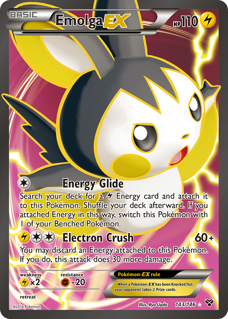 Emolga EX (143/146) [XY: Base Set] | Black Swamp Games