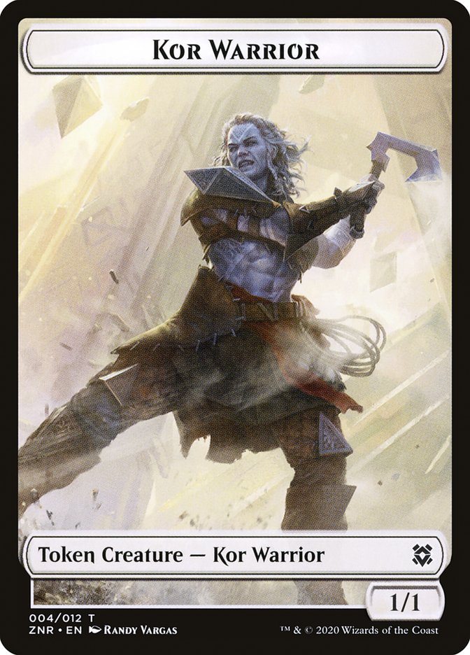 Kor Warrior Token [Zendikar Rising] | Black Swamp Games