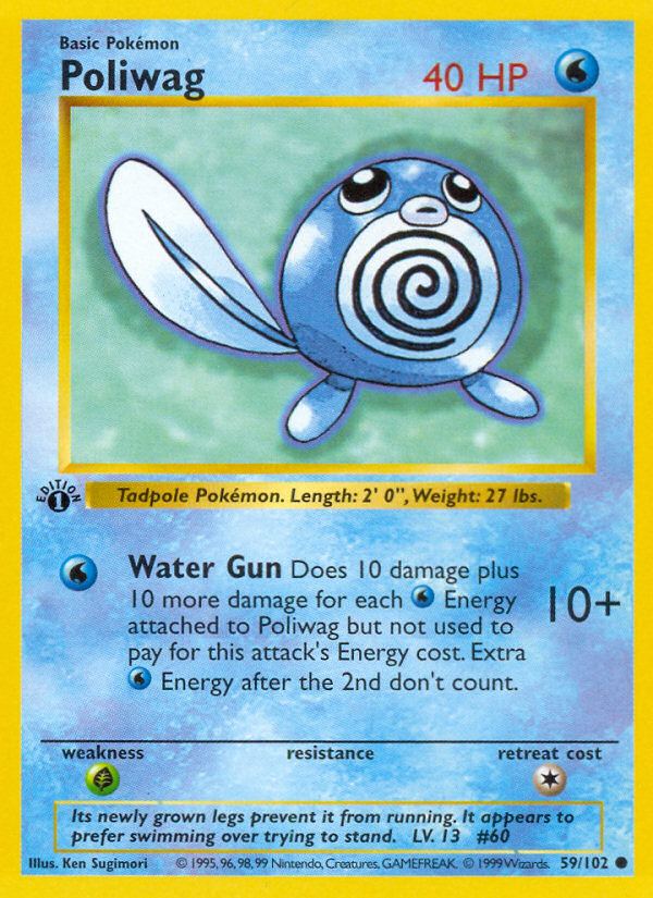 Poliwag (59/102) (Shadowless) [Base Set 1st Edition] | Black Swamp Games