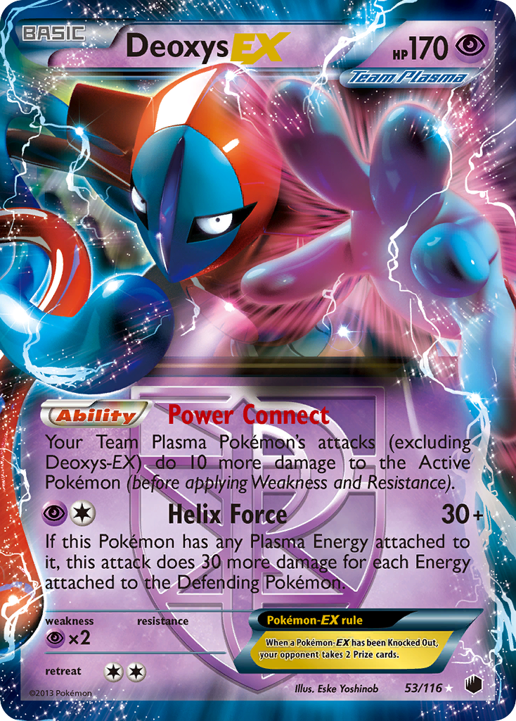 Deoxys EX (53/116) [Black & White: Plasma Freeze] | Black Swamp Games