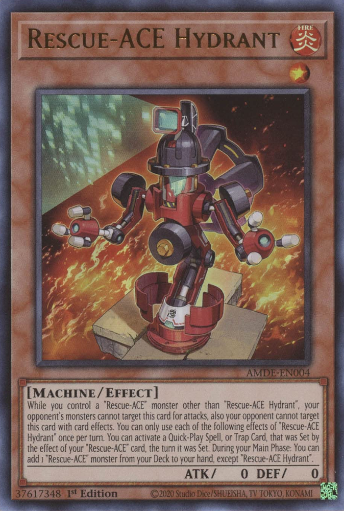 Rescue-ACE Hydrant [AMDE-EN004] Ultra Rare | Black Swamp Games