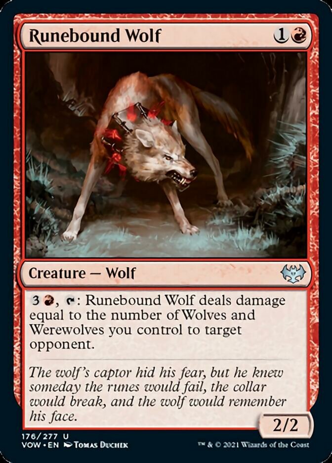 Runebound Wolf [Innistrad: Crimson Vow] | Black Swamp Games