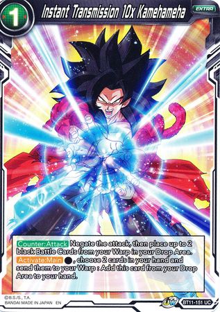 Instant Transmission 10x Kamehameha [BT11-151] | Black Swamp Games