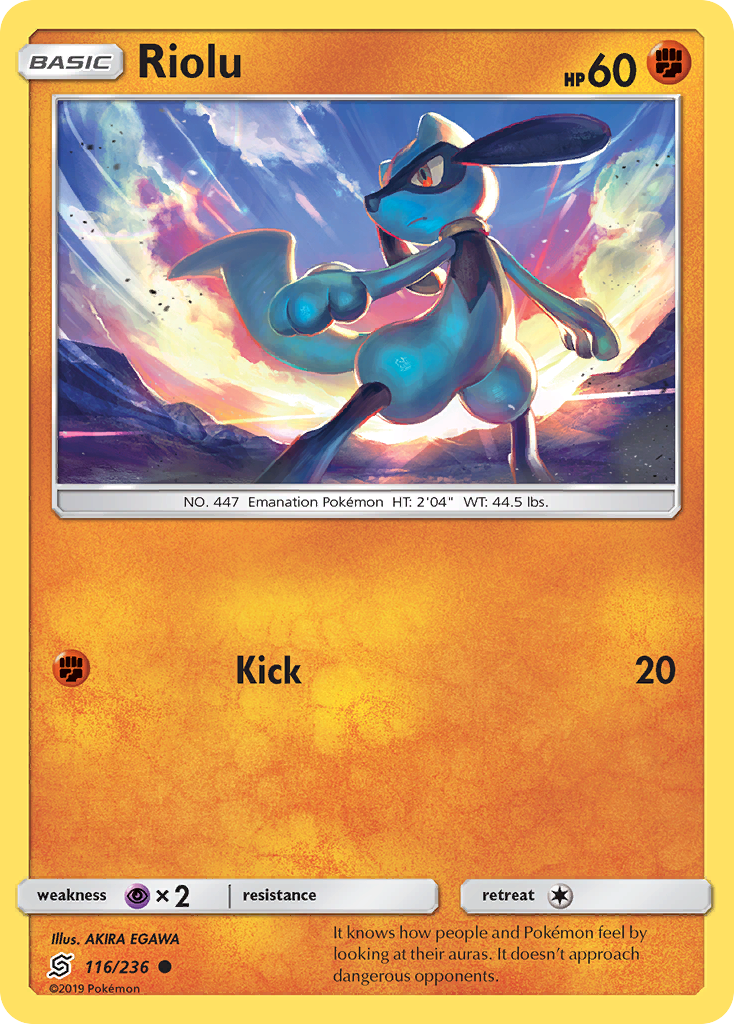 Riolu (116/236) [Sun & Moon: Unified Minds] | Black Swamp Games