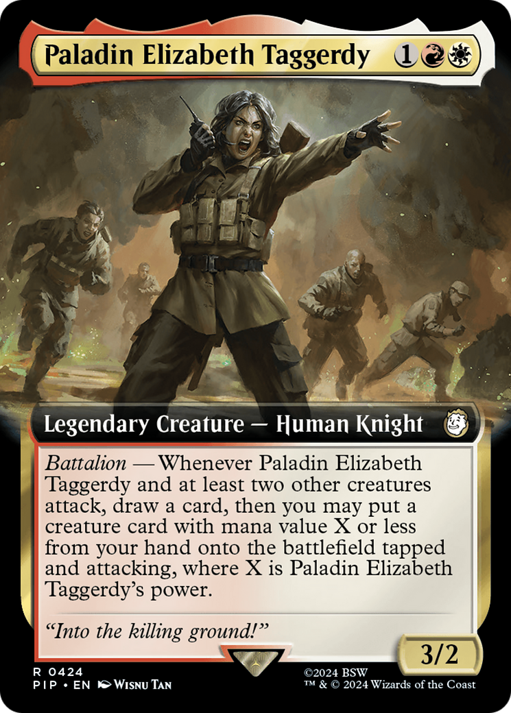 Paladin Elizabeth Taggerdy (Extended Art) [Fallout] | Black Swamp Games