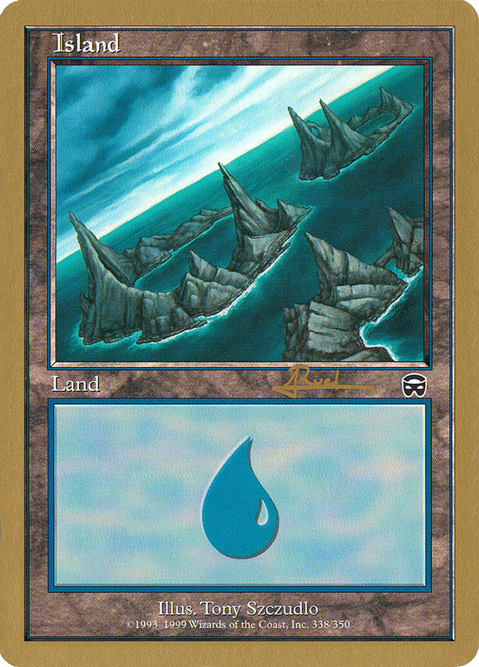 Island (ar338) (Antoine Ruel) [World Championship Decks 2001] | Black Swamp Games
