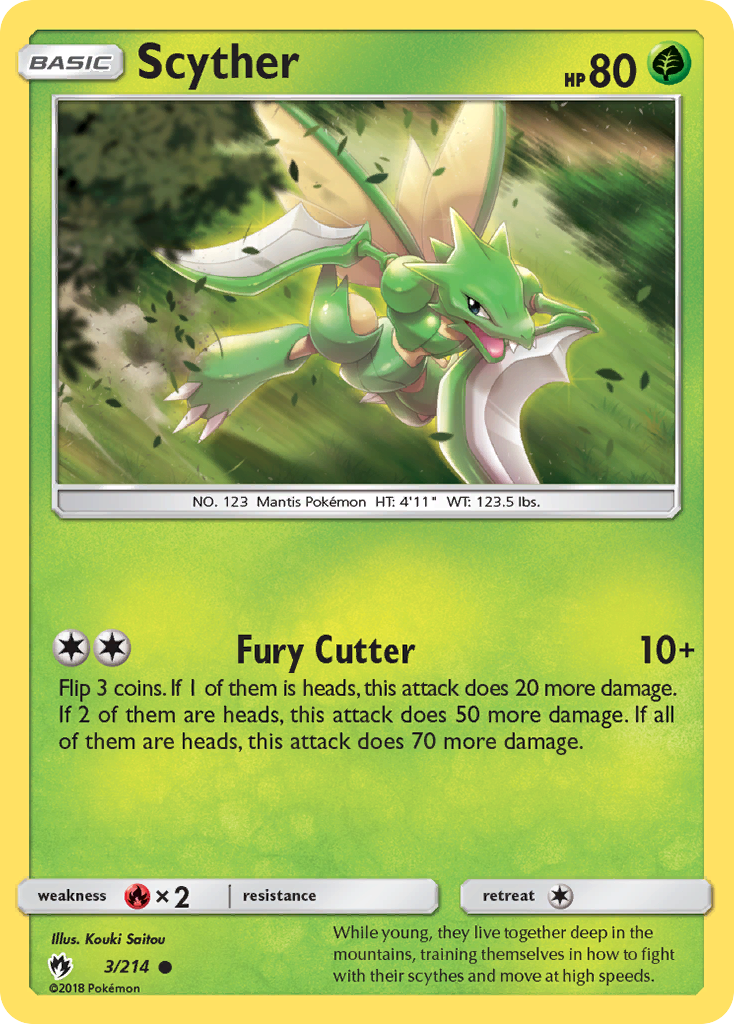 Scyther (3/214) [Sun & Moon: Lost Thunder] | Black Swamp Games