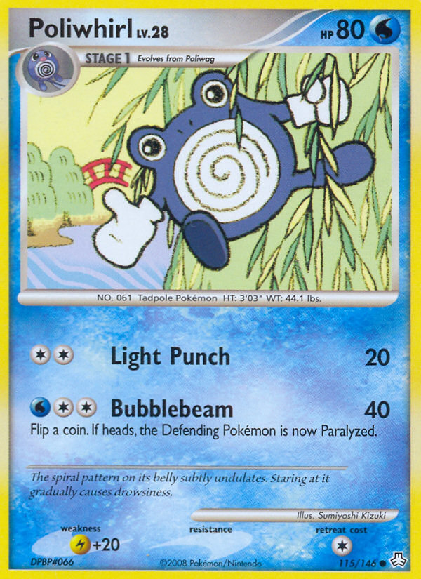 Poliwhirl (115/146) [Diamond & Pearl: Legends Awakened] | Black Swamp Games