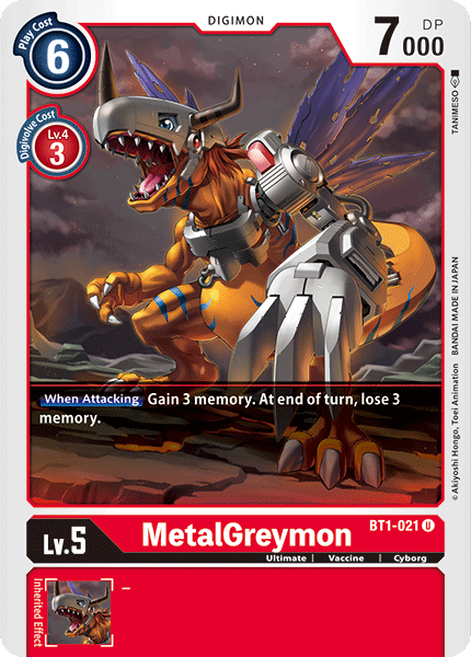 MetalGreymon [BT1-021] [Release Special Booster Ver.1.0] | Black Swamp Games