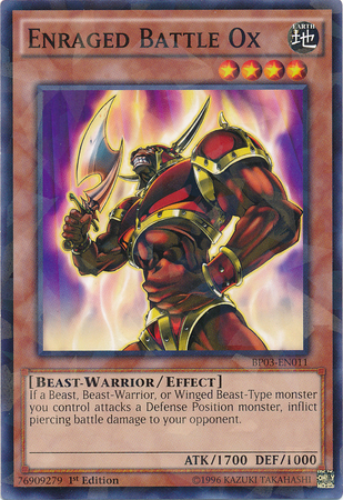 Enraged Battle Ox [BP03-EN011] Shatterfoil Rare | Black Swamp Games