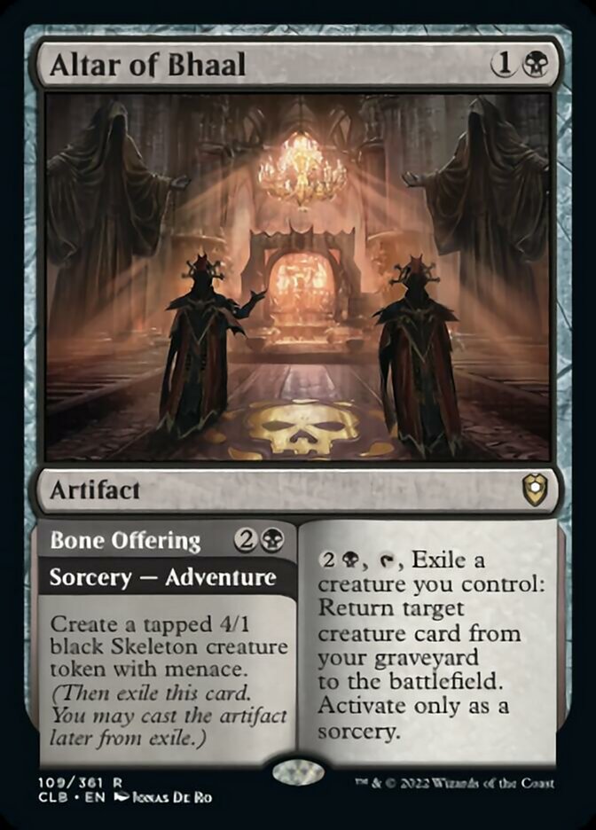 Altar of Bhaal // Bone Offering [Commander Legends: Battle for Baldur's Gate] | Black Swamp Games