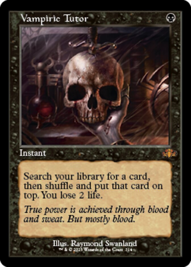 Vampiric Tutor (Retro) [Dominaria Remastered] | Black Swamp Games