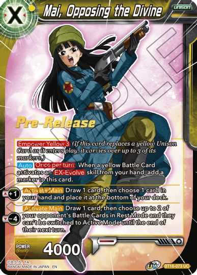 Mai, Opposing the Divine (BT16-073) [Realm of the Gods Prerelease Promos] | Black Swamp Games