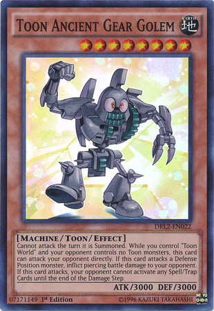 Toon Ancient Gear Golem [DRL2-EN022] Super Rare | Black Swamp Games