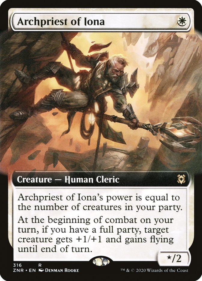 Archpriest of Iona (Extended Art) [Zendikar Rising] | Black Swamp Games