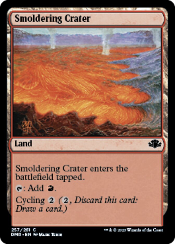 Smoldering Crater [Dominaria Remastered] | Black Swamp Games