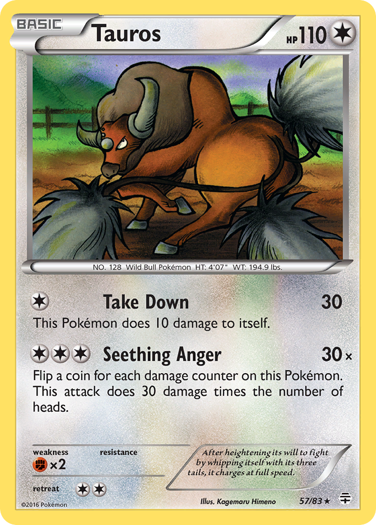 Tauros (57/83) [XY: Generations] | Black Swamp Games