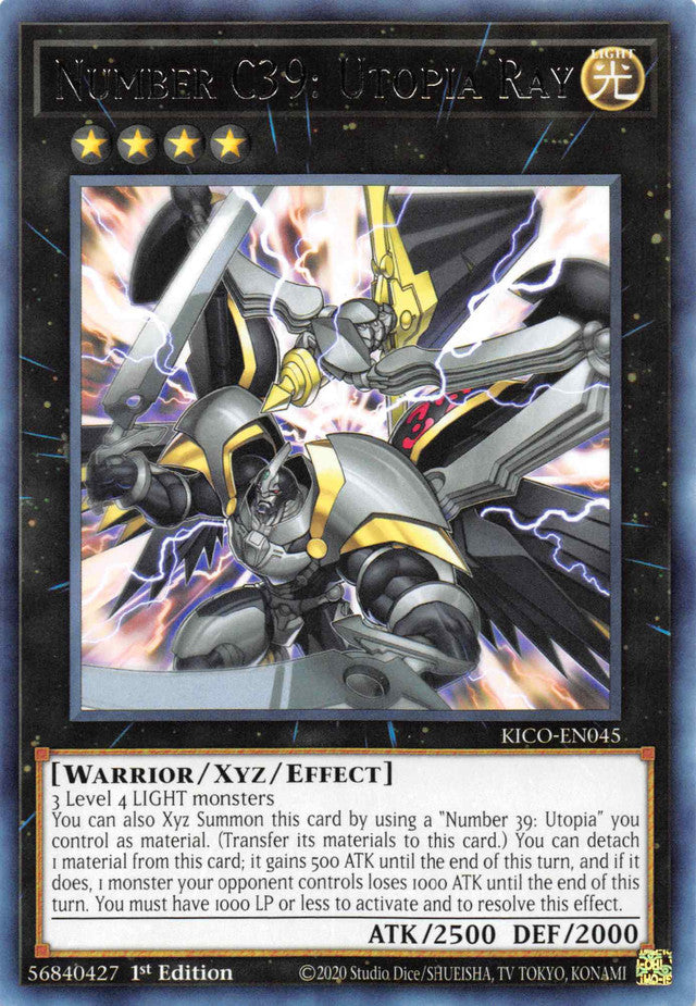 utopia yugioh cards LOCH-JP010 Number 39: the Envoy of Light (UR) (Over-Frame) Limited edition YuGiOh! Number 39: Utopia Double |